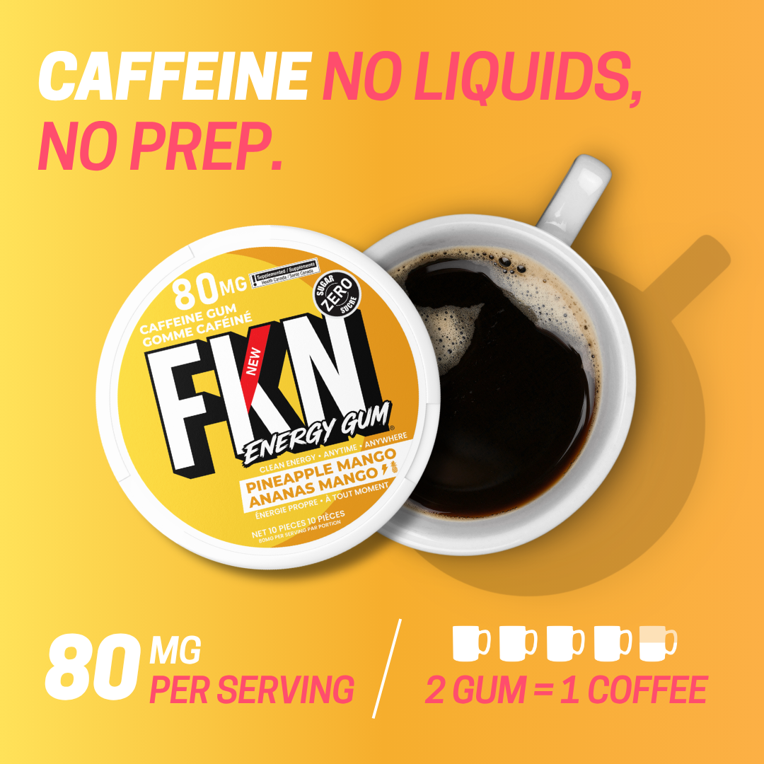 FKN Caffeine Gum (Pineapple Mango)