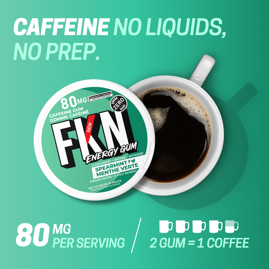 FKN Caffeine Gum (Spearmint)