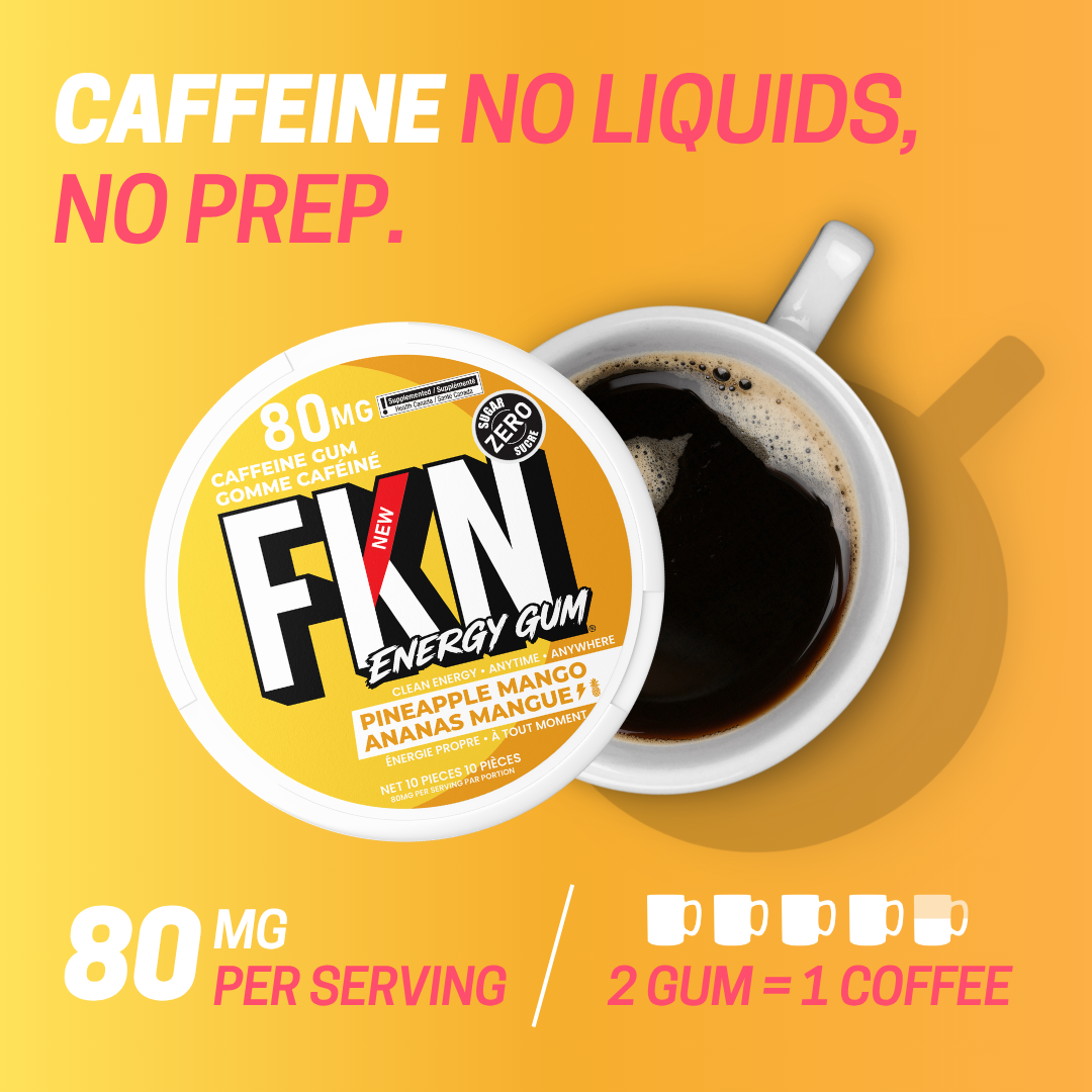 FKN Caffeine Gum (Pineapple Mango)