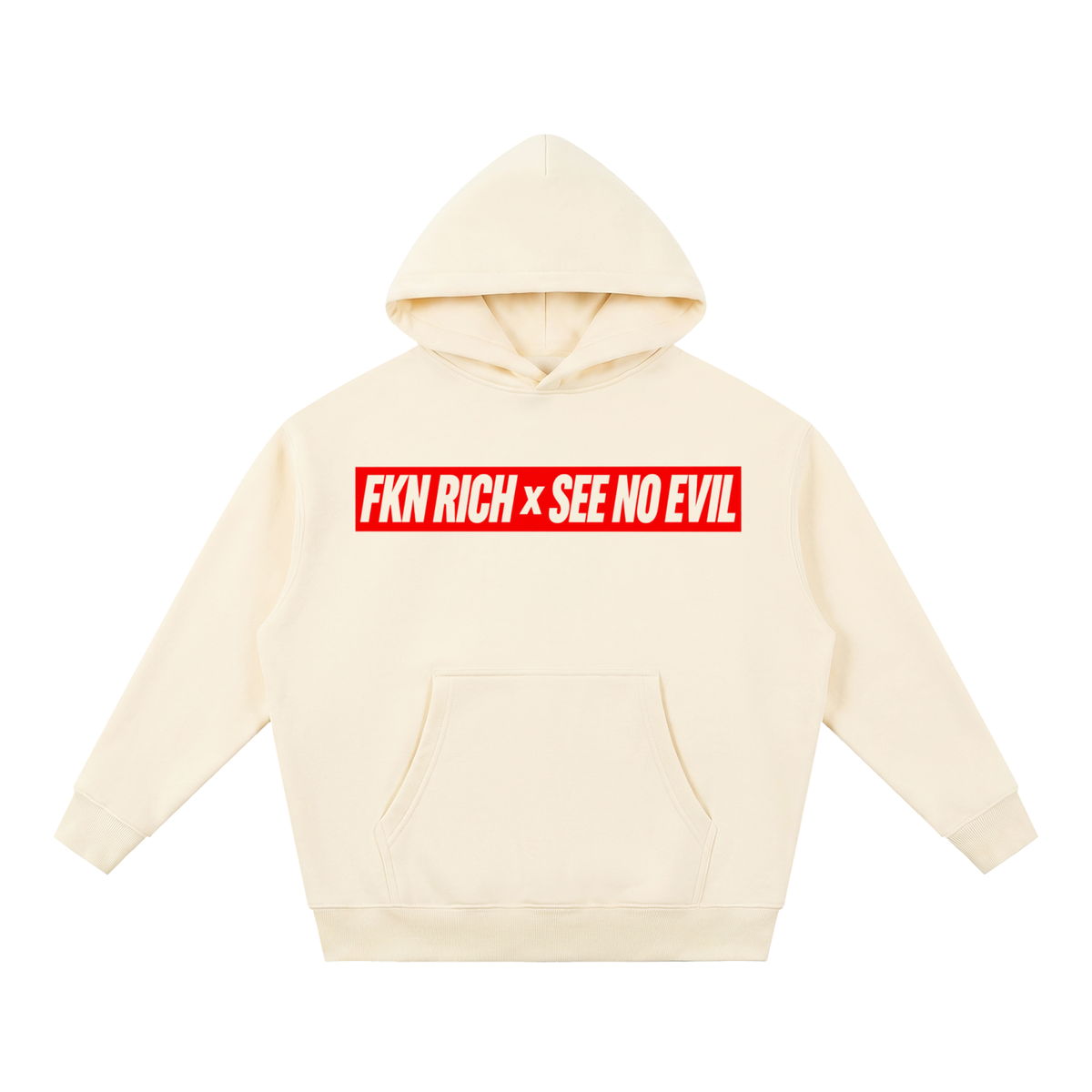 Essential Oversized Boxy Fit Fleece Hoodie