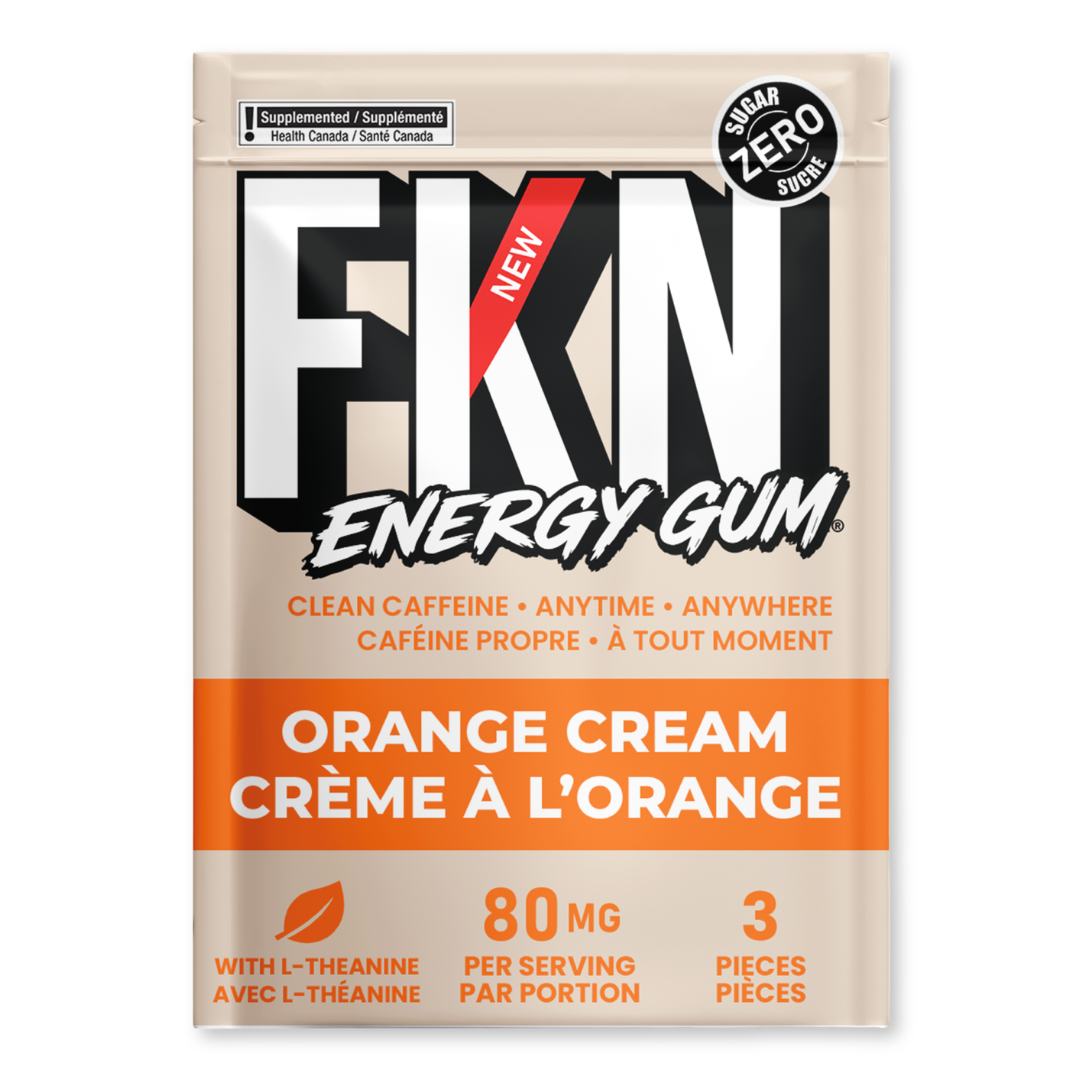 FKN Caffeine Gum Mini Pack (Orange Cream) (6 Pack)