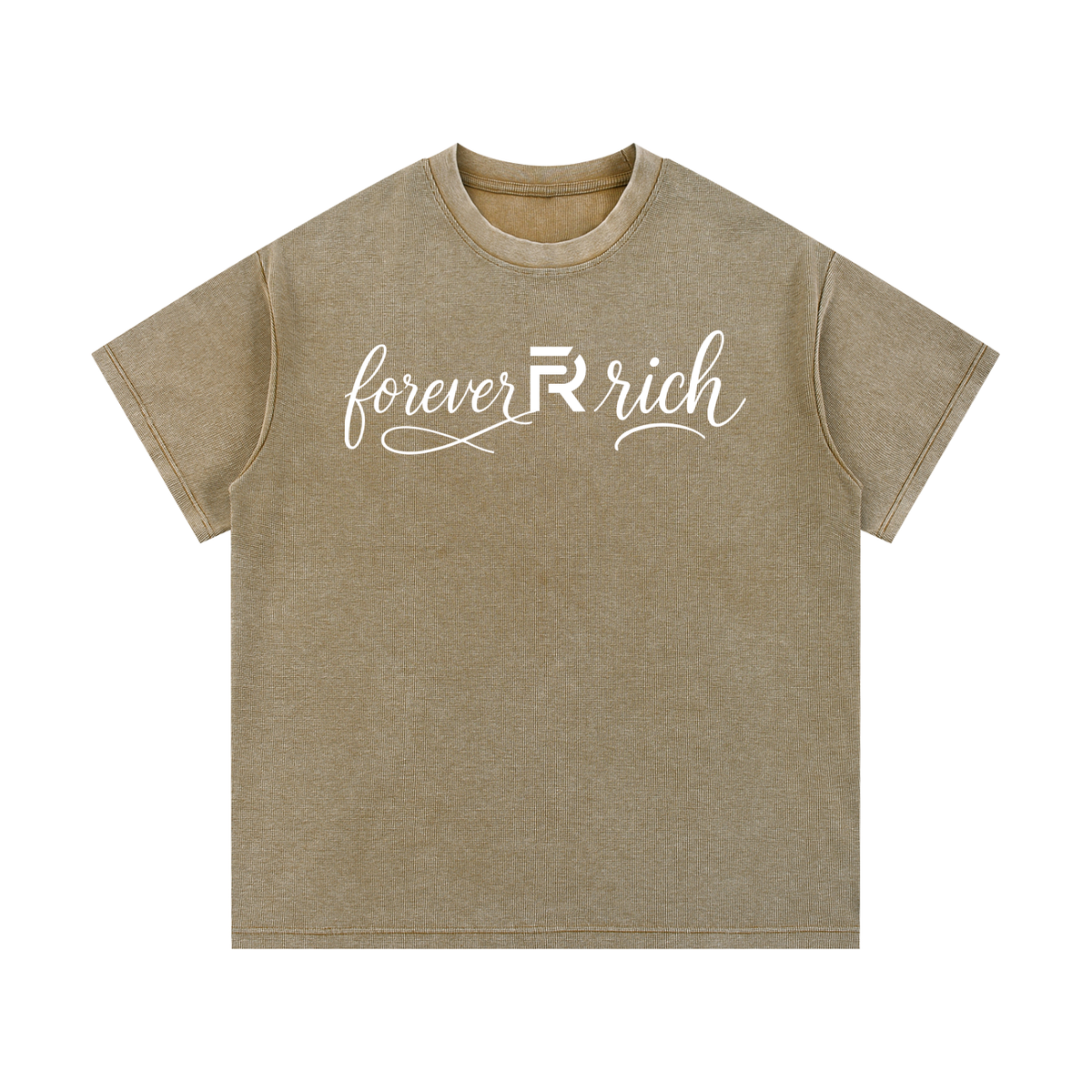 Mineral Wash Waffle Knit T-Shirt