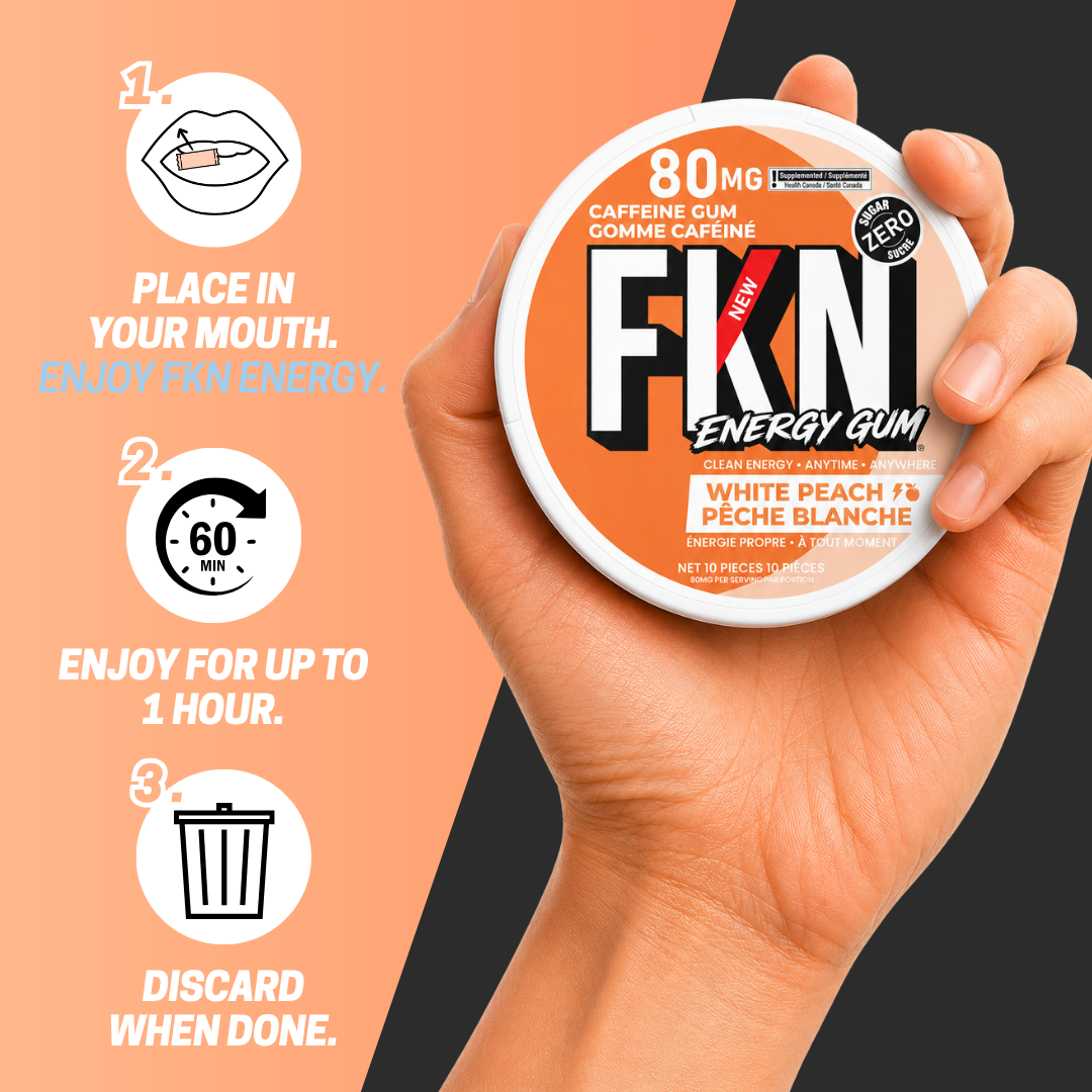 FKN Caffeine Gum (White Peach)