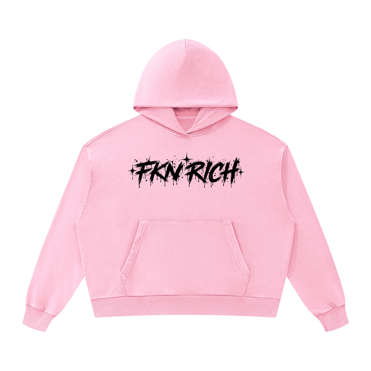 Unisex Mineral Wash Boxy Hoodie