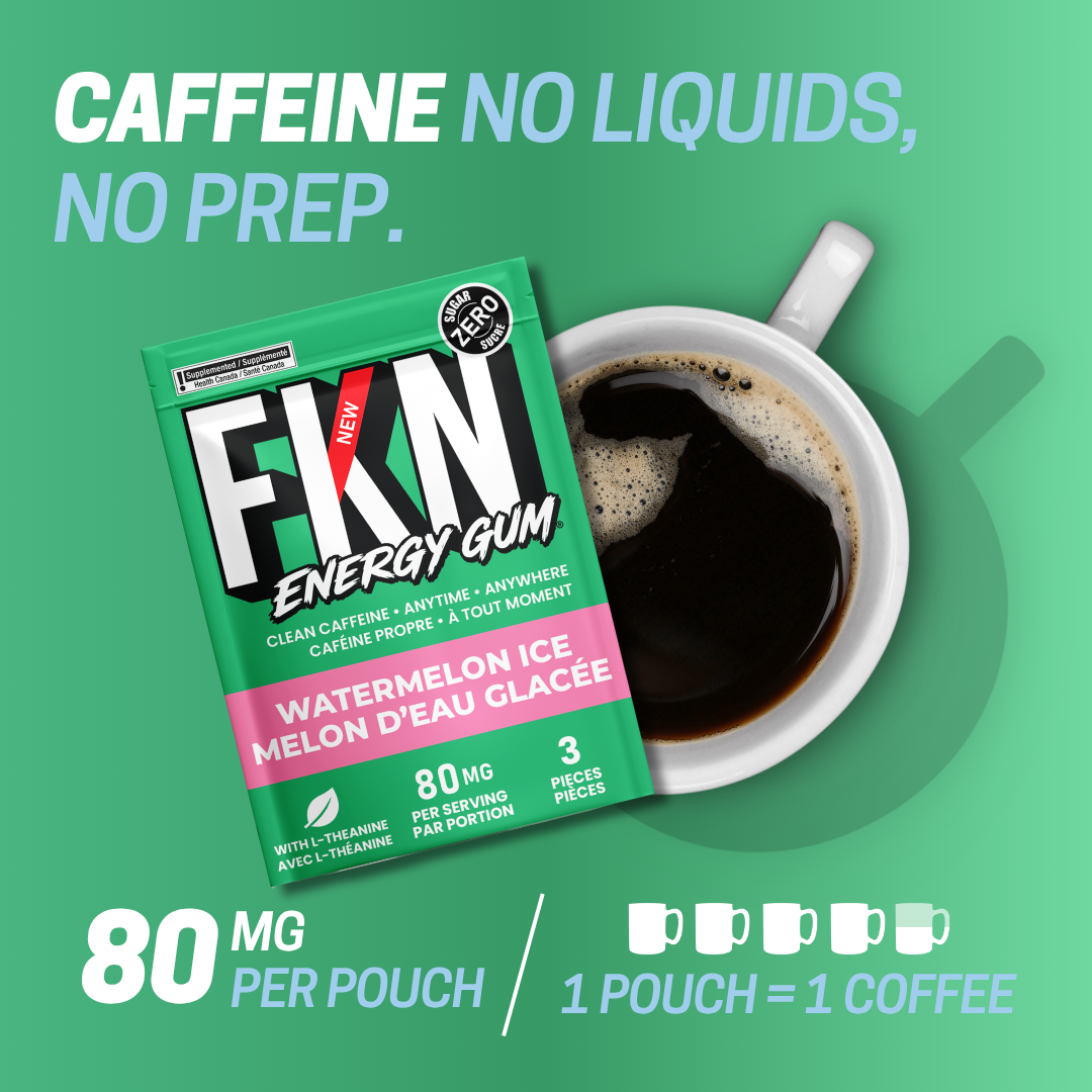 FKN Caffeine Gum Mini Pack (Watermelon Ice) (6 Pack)
