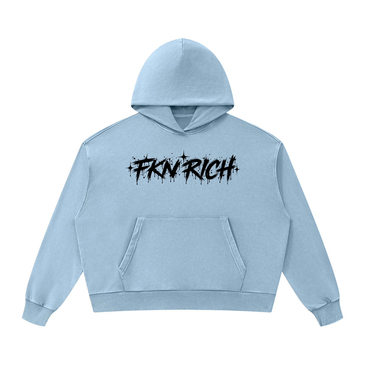 Unisex Mineral Wash Boxy Hoodie