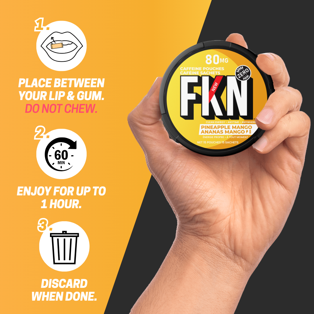 FKN Caffeine Pouches (Pineapple Mango) 80MG