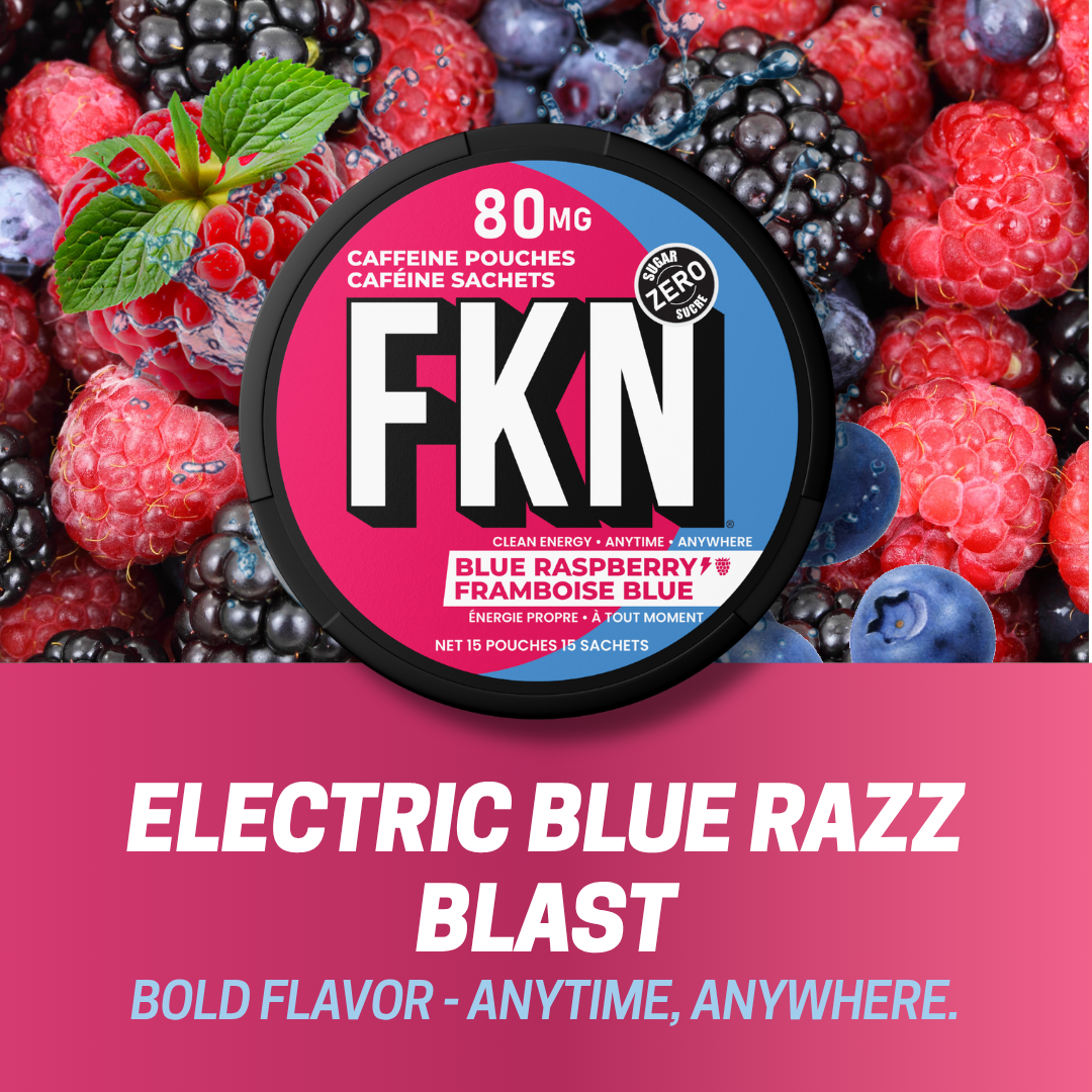 FKN Caffeine Pouches (Blue Raspberry) 80MG