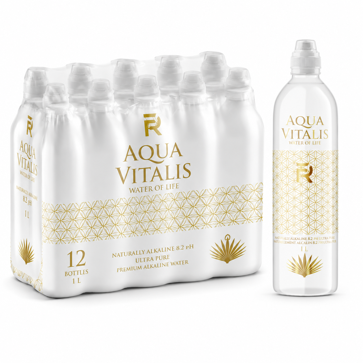 FR Hydration Aqua Vitalis Water (1L Sport Top)