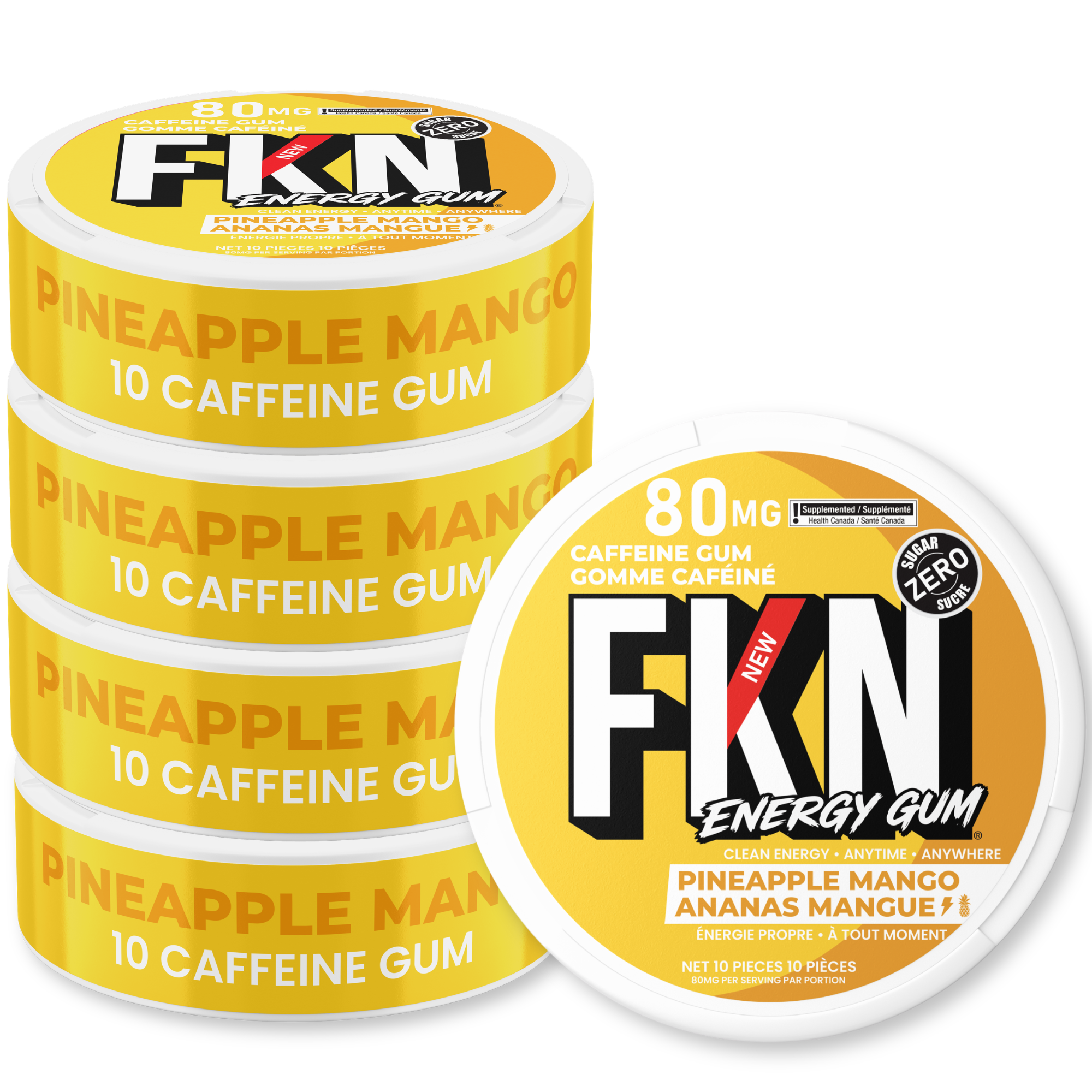 FKN Caffeine Gum (Pineapple Mango)