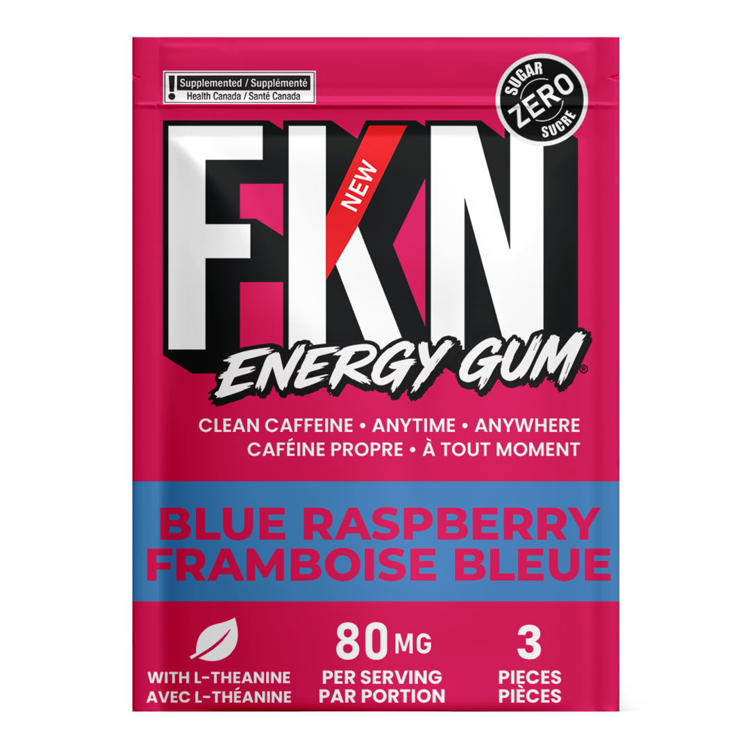 FKN Caffeine Gum Mini Pack (Blue Raspberry) (6 Pack)