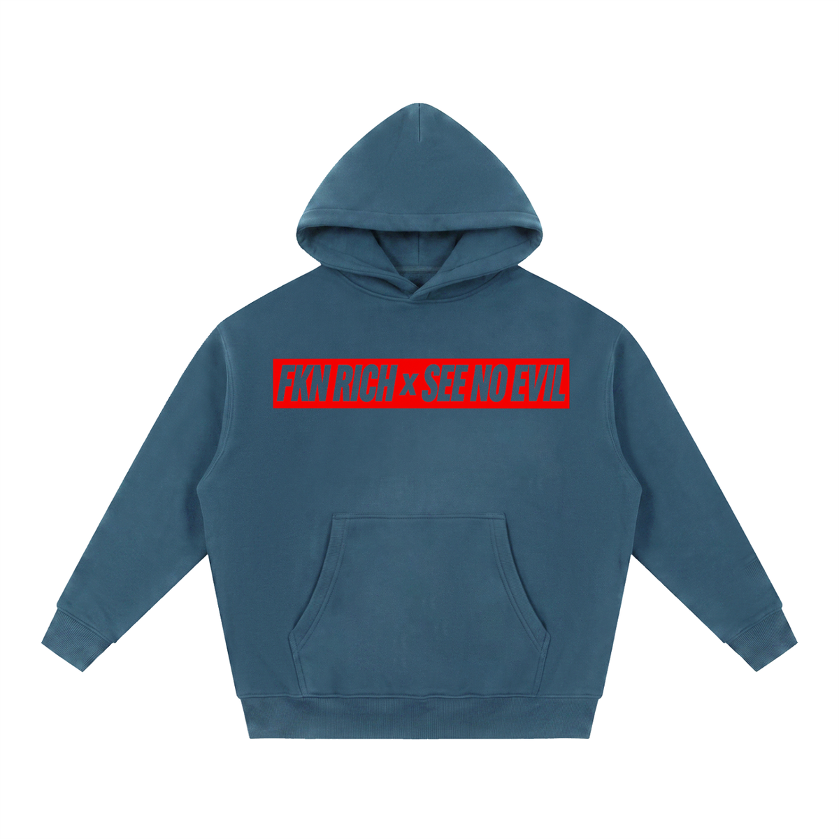 Essential Oversized Boxy Fit Fleece Hoodie