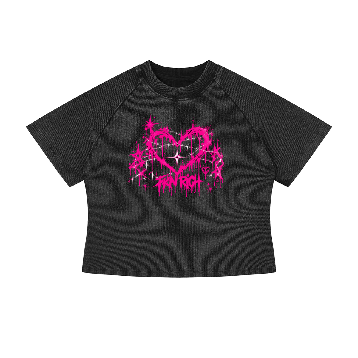 Women's Mineral Wash Crop T-Shirt