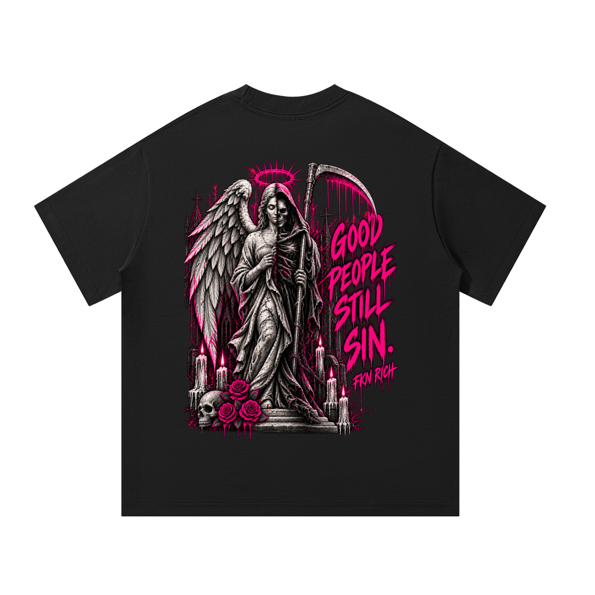 Unisex Oversized T-Shirt (Devil & Angel)