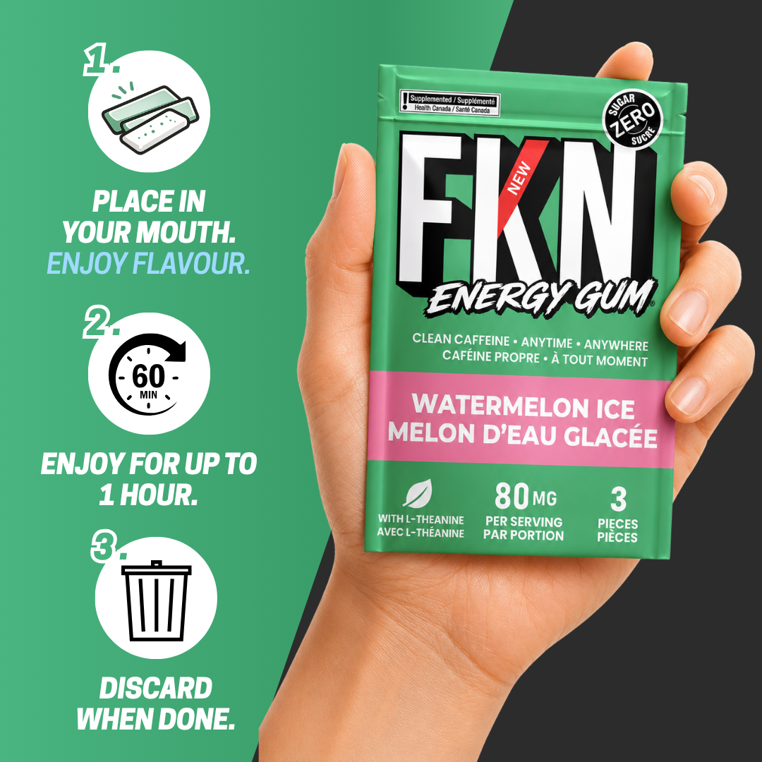 FKN Caffeine Gum Mini Pack (Watermelon Ice) (6 Pack)