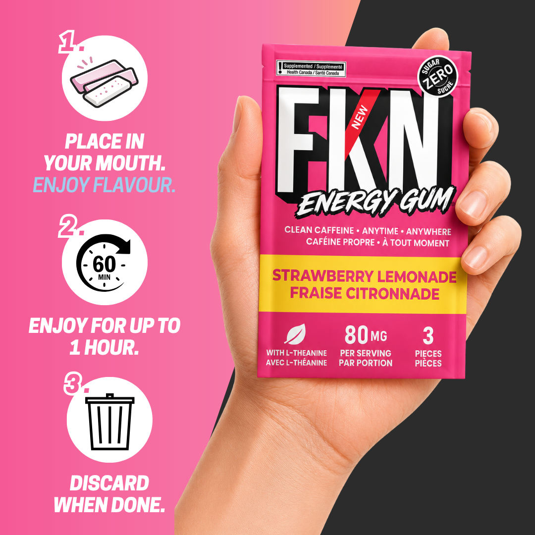 FKN Caffeine Gum Mini Pack (Strawberry Lemonade) (6 Pack)