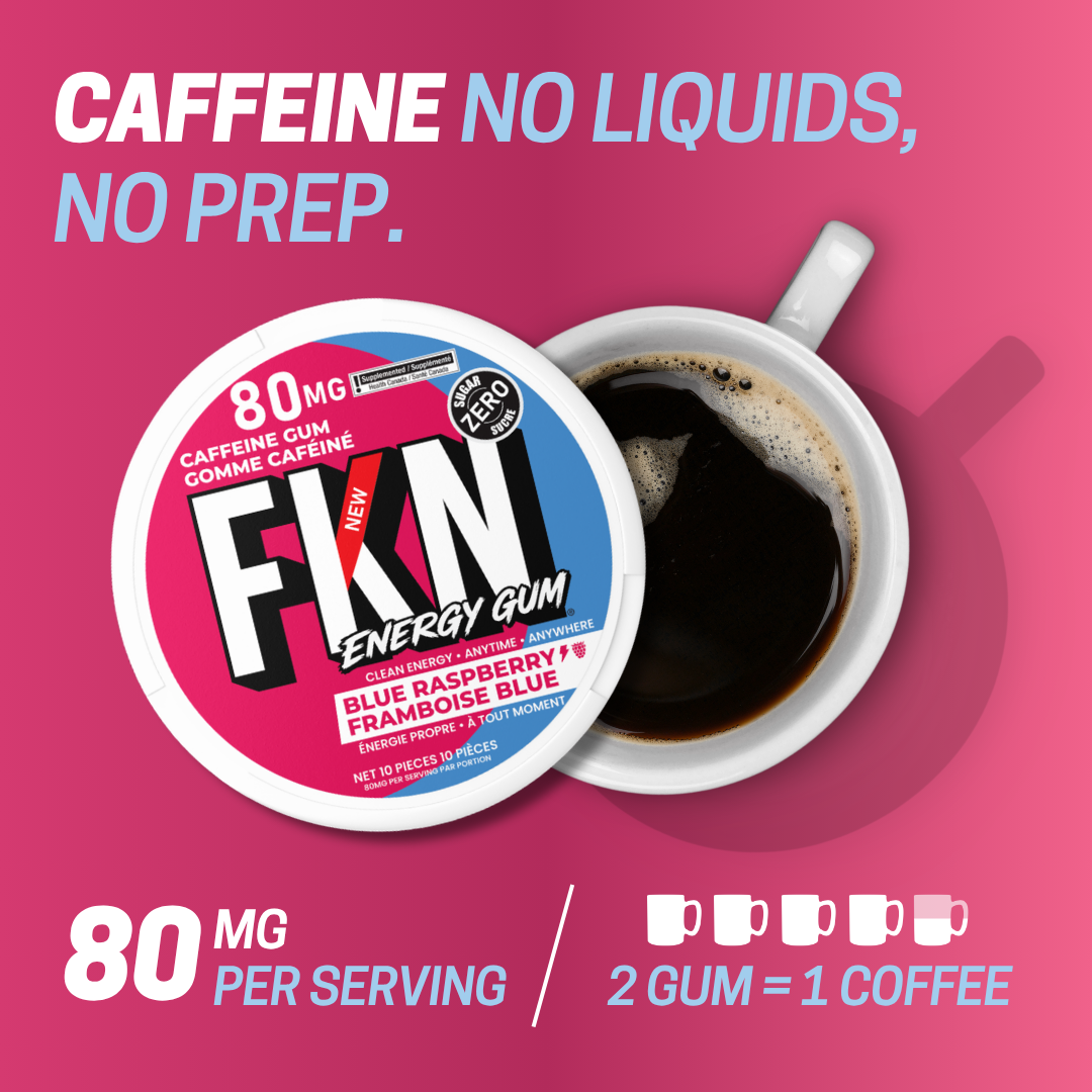 FKN Caffeine Gum (Blue Raspberry)