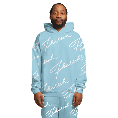 Script Tracksuit Sweats (Baby Blue)