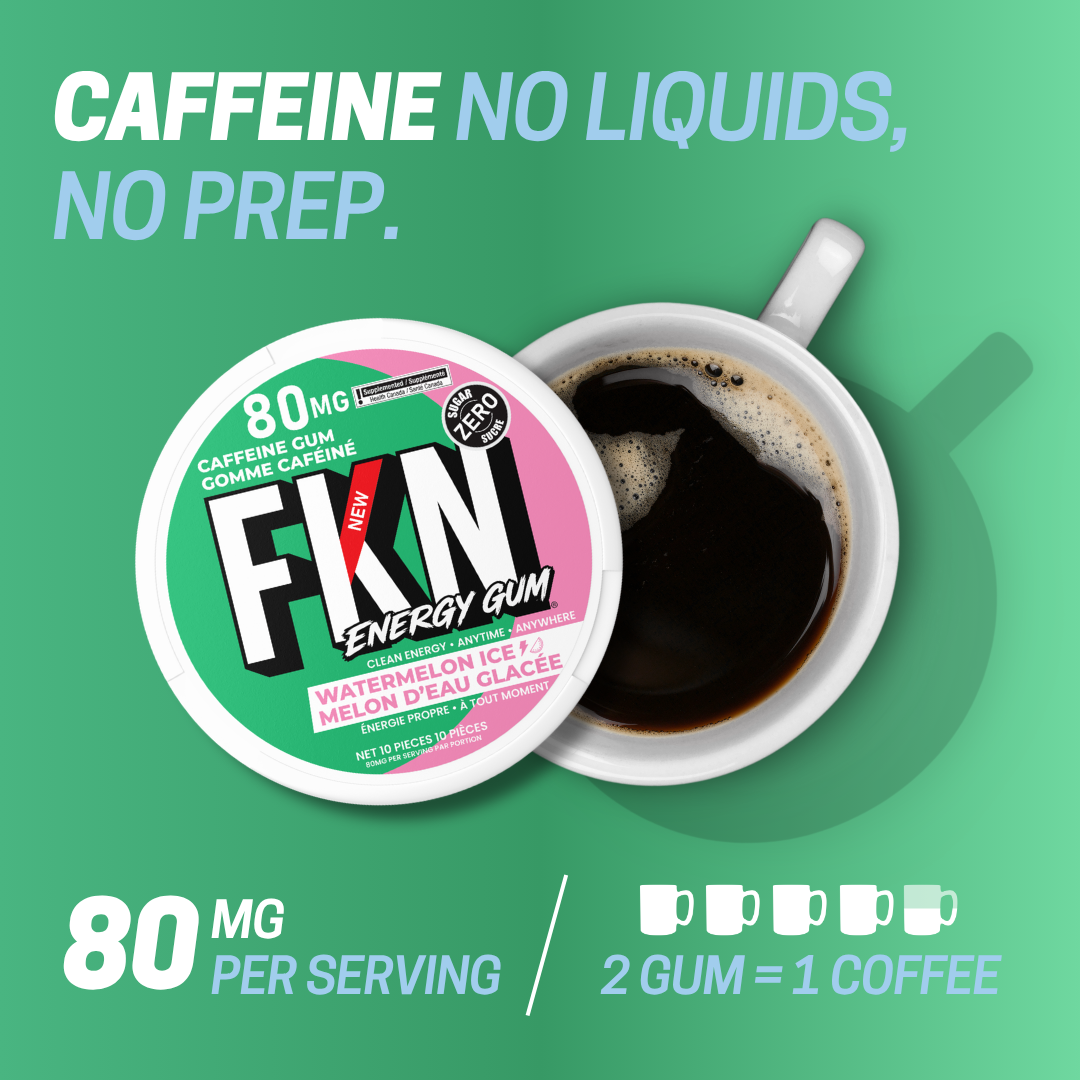 FKN Caffeine Gum (Watermelon Ice)