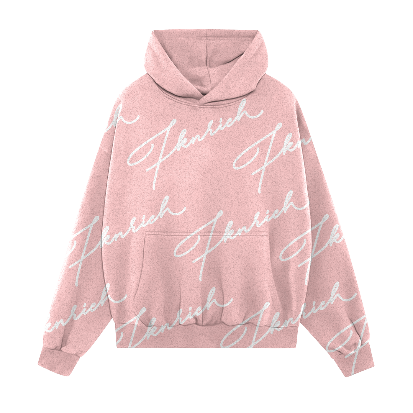 Scipt Tracksuit Hoodie (Pink)