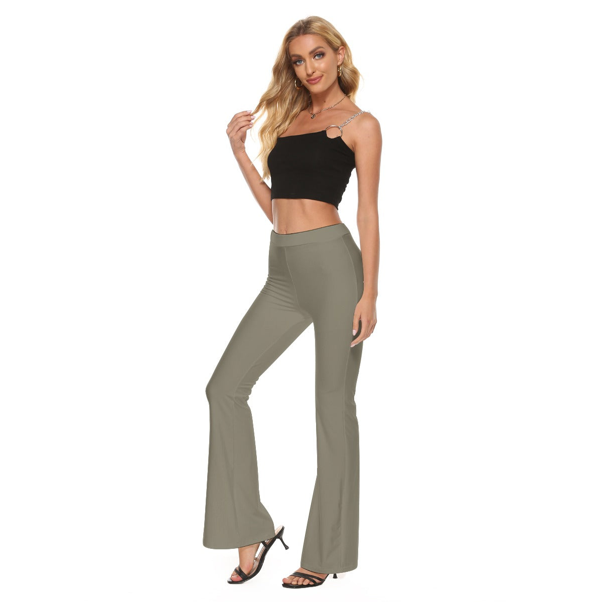 Low Rise Flare Leggings (Green)