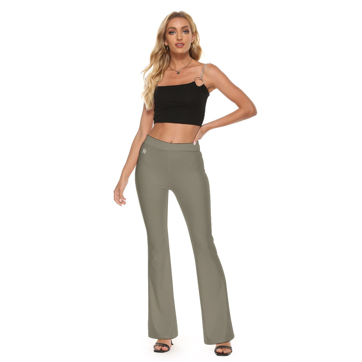 Low Rise Flare Leggings (Green)