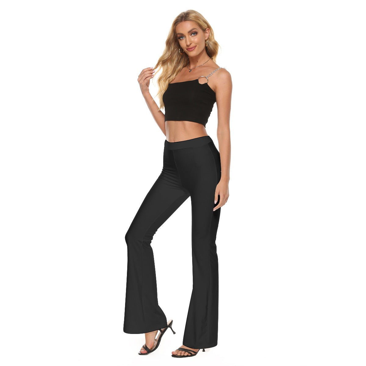 Low Rise Flare Leggings (Black)