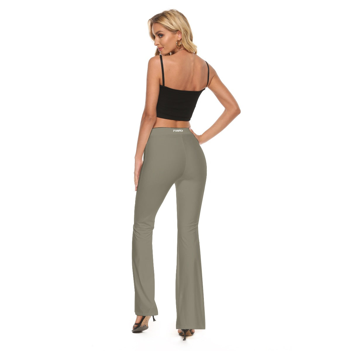 Low Rise Flare Leggings (Green)