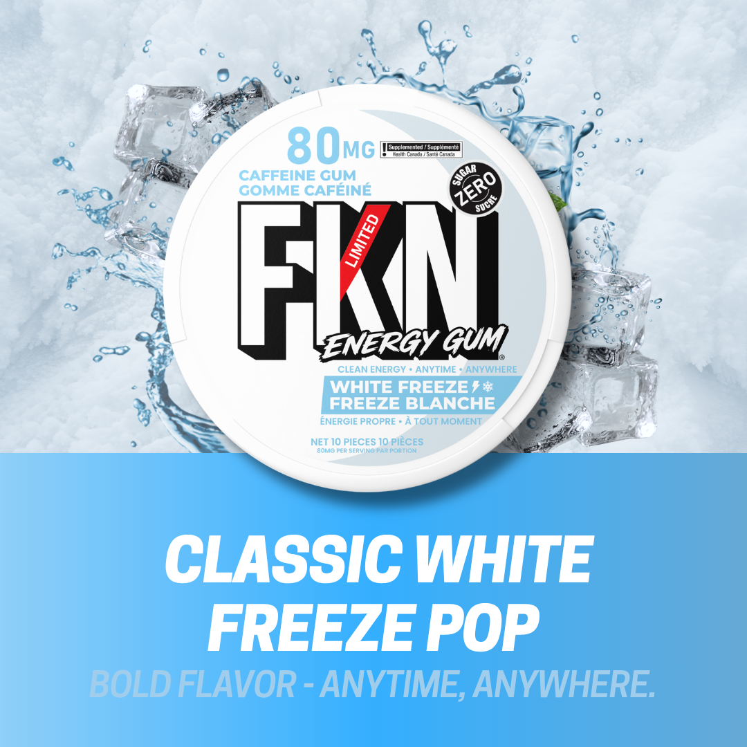 FKN Caffeine Gum (White Freeze)