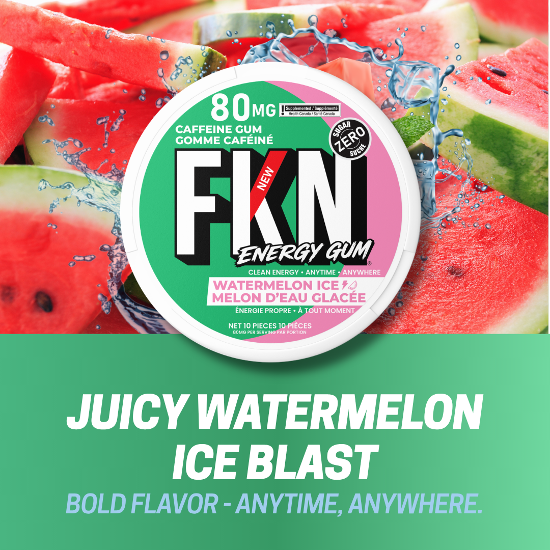 FKN Caffeine Gum (Watermelon Ice)