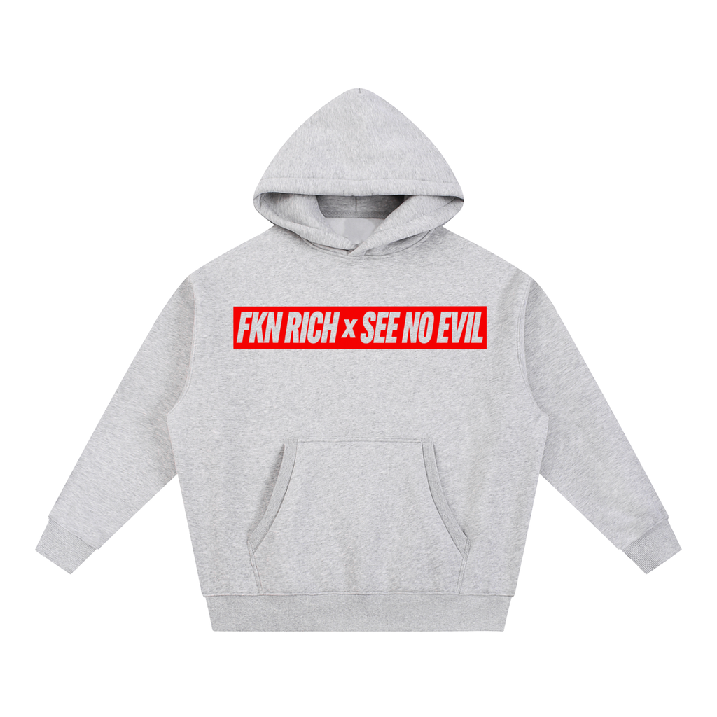 Essential Oversized Boxy Fit Fleece Hoodie