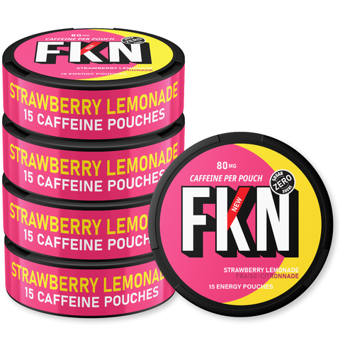 FKN Caffeine Pouches (Strawberry Lemonade) 80MG (Sleeve of 5)
