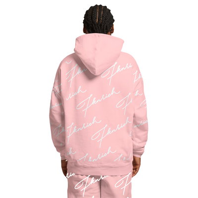 Scipt Tracksuit Hoodie (Pink)