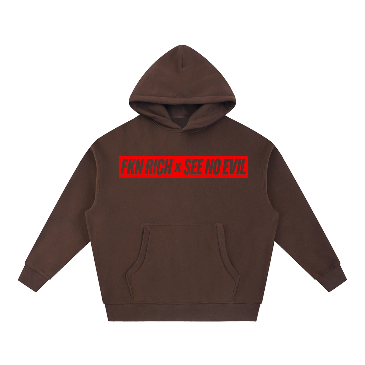 Essential Oversized Boxy Fit Fleece Hoodie
