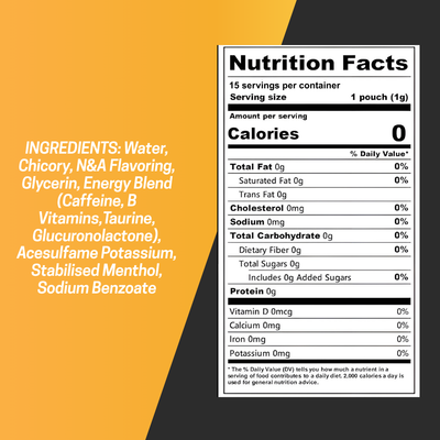 FKN Caffeine Pouches (Pineapple Mango) 80MG (Sleeve of 5)