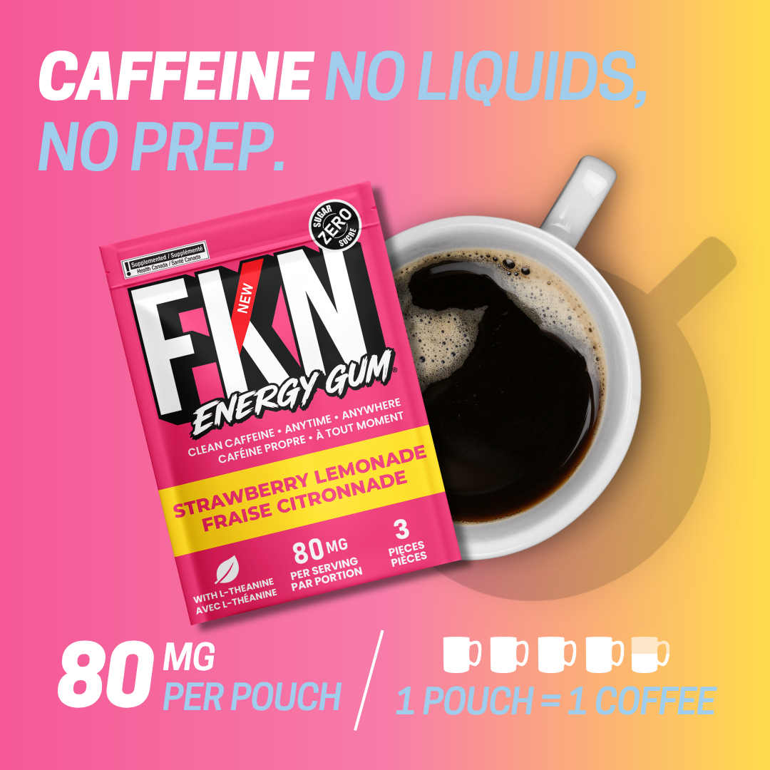 FKN Caffeine Gum Mini Pack (Strawberry Lemonade) (6 Pack)