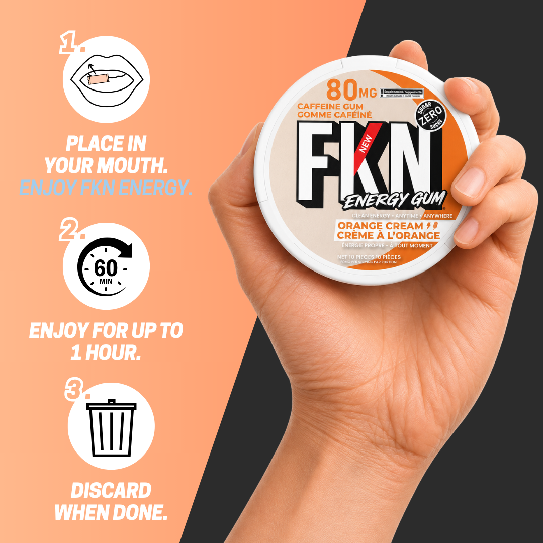 FKN Caffeine Gum (Orange Cream)