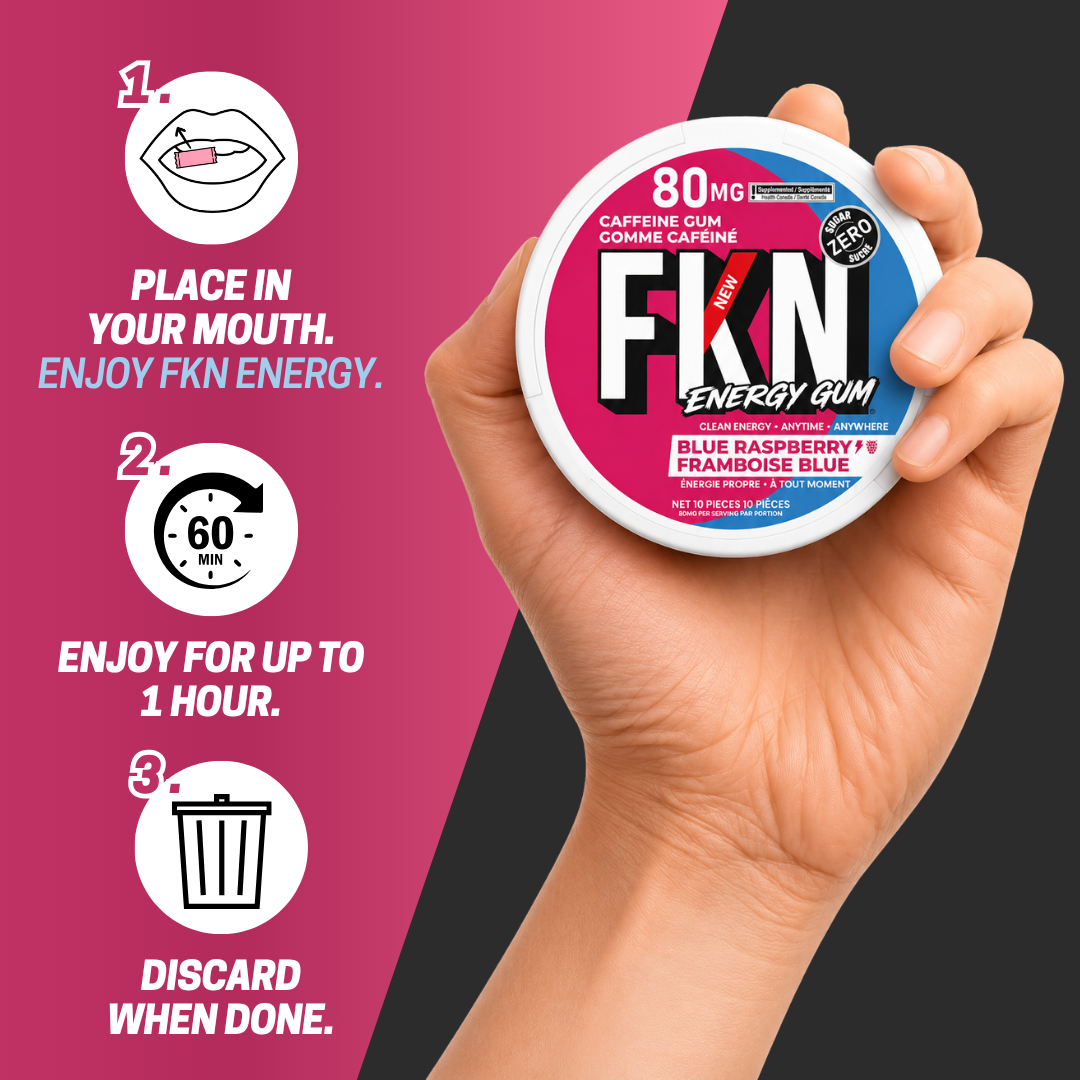 FKN Caffeine Gum (Blue Raspberry)