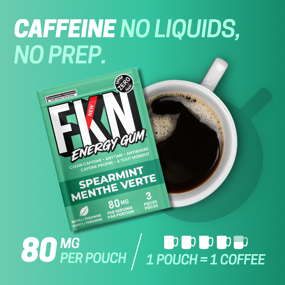 FKN Caffeine Gum Mini Pack (Spearmint) (6 Pack)