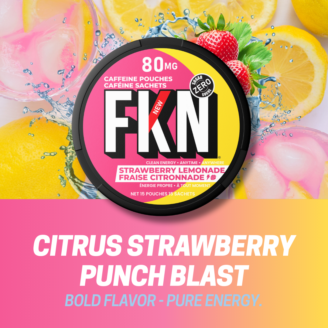 FKN Caffeine Pouches (Strawberry Lemonade) 80MG