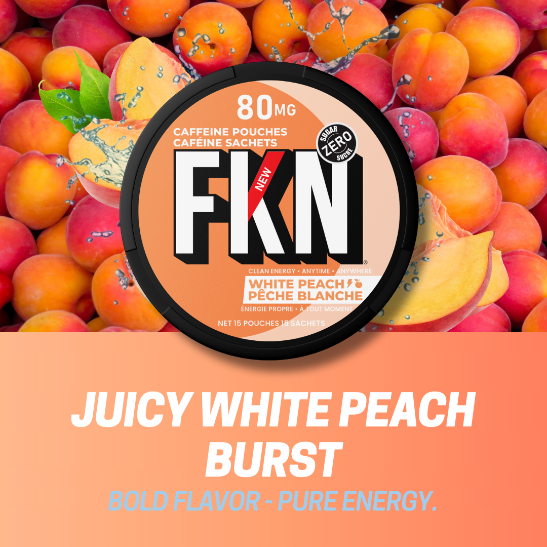 FKN Caffeine Pouches (White Peach) 80MG