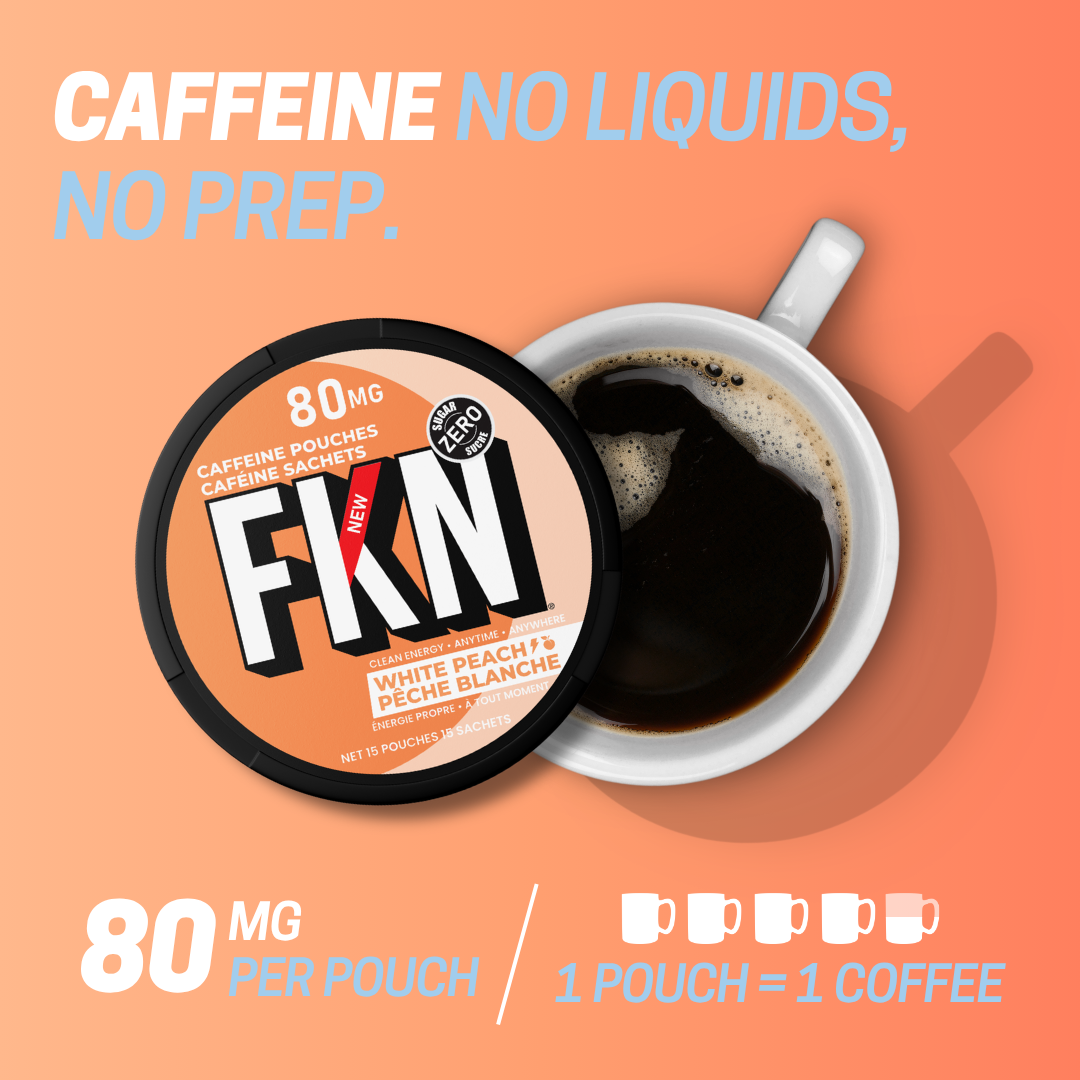 FKN Caffeine Pouches (White Peach) 80MG