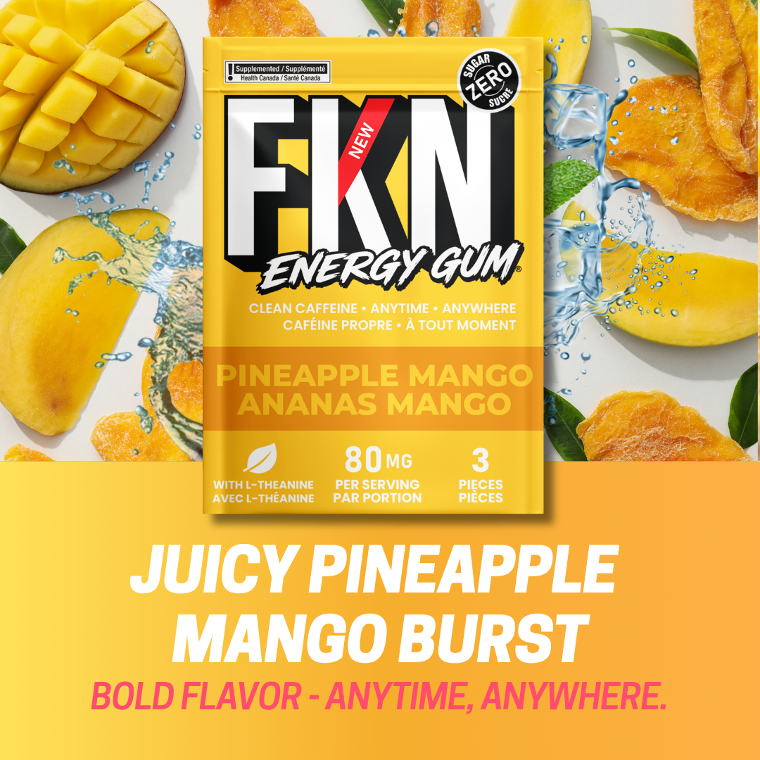 FKN Caffeine Gum Mini Pack (Pineapple Mango) (6 Pack)