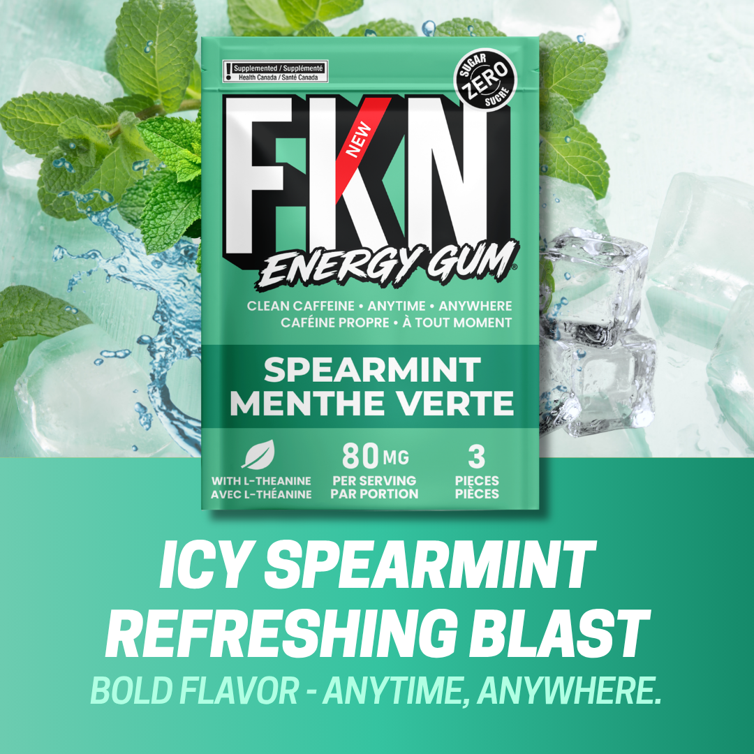 FKN Caffeine Gum Mini Pack (Spearmint) (6 Pack)