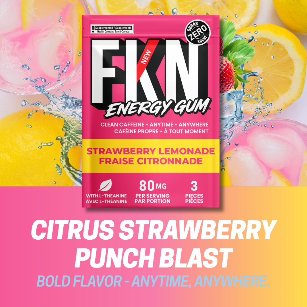 FKN Caffeine Gum Mini Pack (Strawberry Lemonade) (6 Pack)