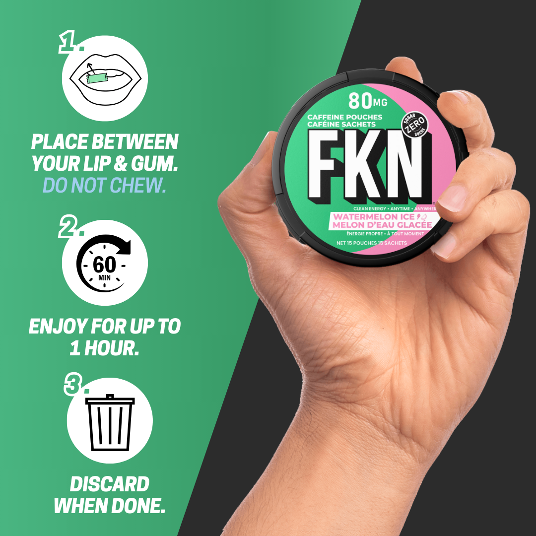 FKN Caffeine Pouches (Watermelon Ice) 80MG