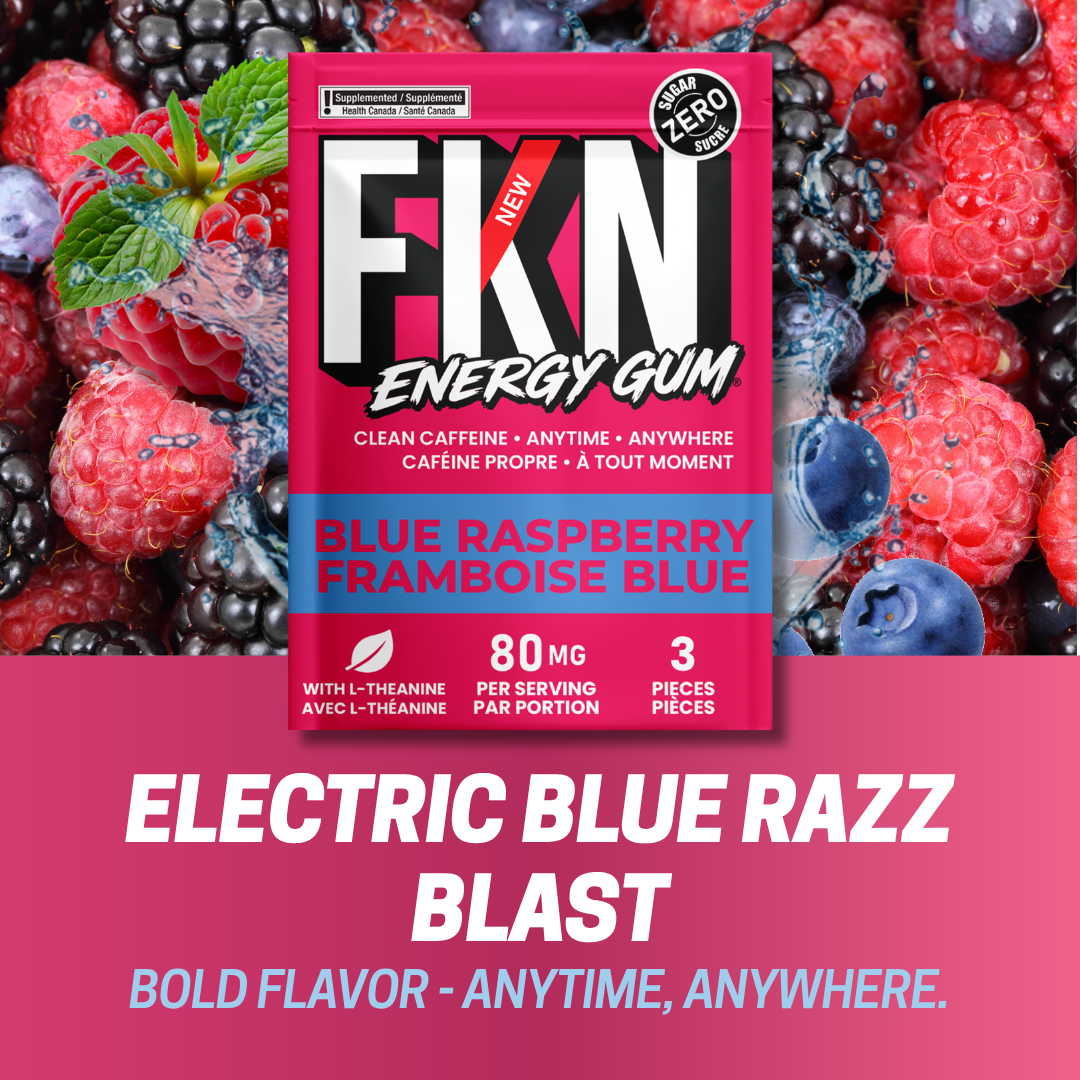 FKN Caffeine Gum Mini Pack (Blue Raspberry) (6 Pack)
