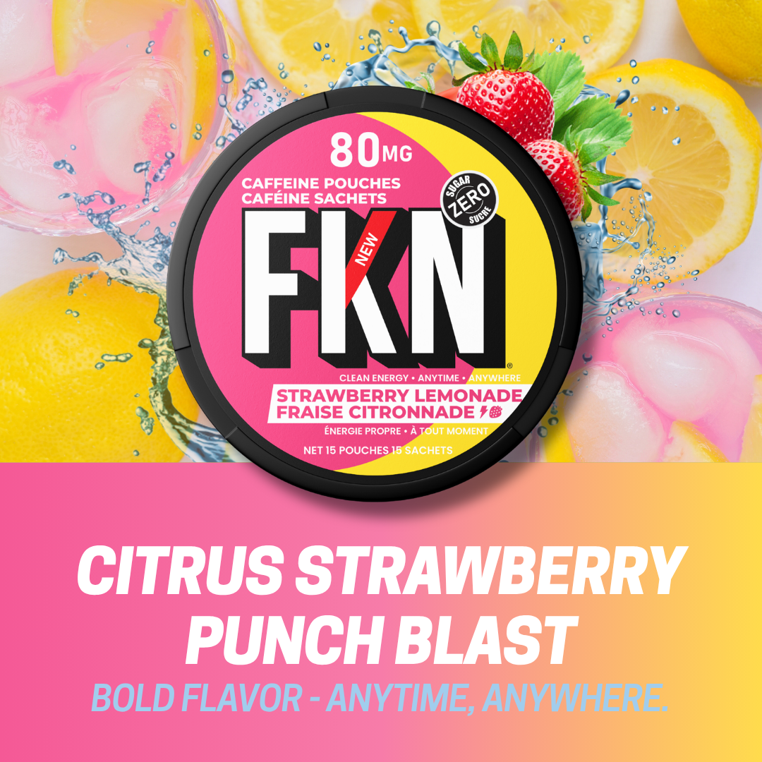 FKN Caffeine Pouches (Strawberry Lemonade) 80MG
