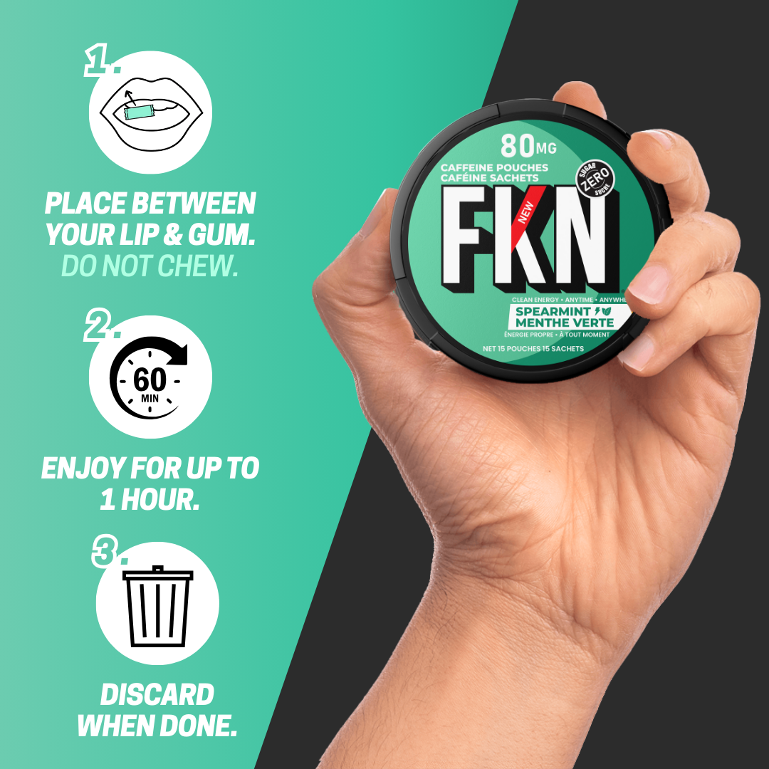 FKN Caffeine Pouches (Spearmint) 80MG