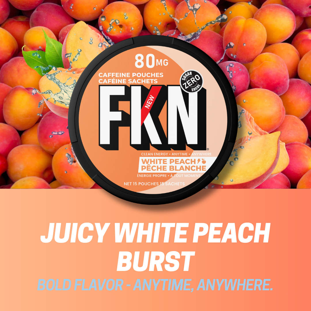FKN Caffeine Pouches (White Peach) 80MG